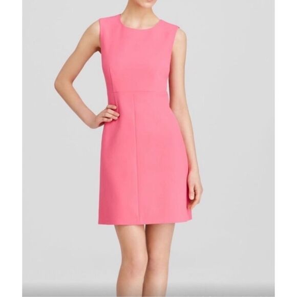Diane Von Furstenburg Carrie Dress in coral pink sz 6 Barbiecore formal party cl - Picture 2 of 9